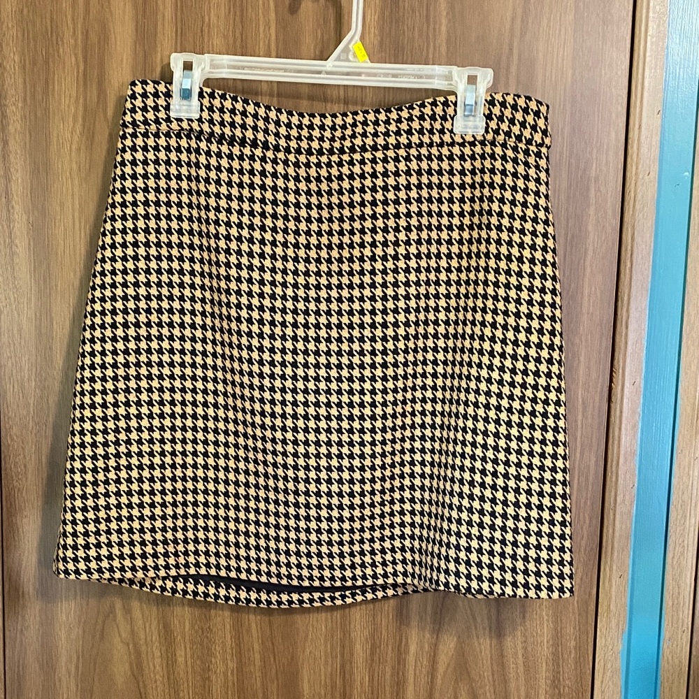 Nine West Black and Cream A-Line Skirt